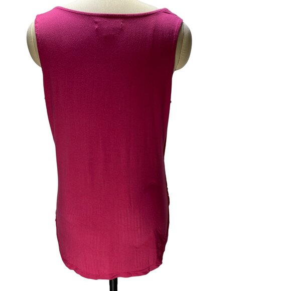 Coldwater Creek‎ Sleeveless Floral Embroidered Top M Picnic Fun Career - Picture 3 of 9